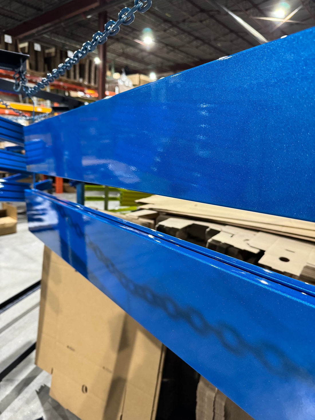 Blue extrusions