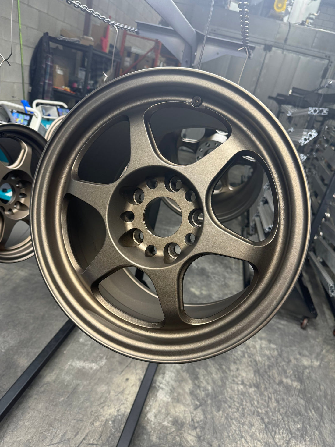 Matte bronze wheel