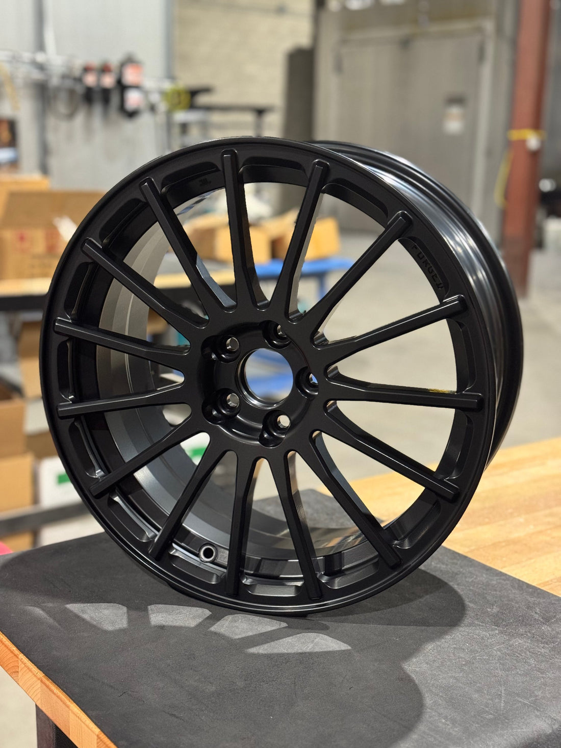 Semi-gloss black wheel