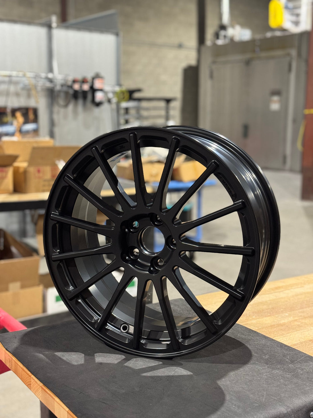 Semi-gloss black wheel